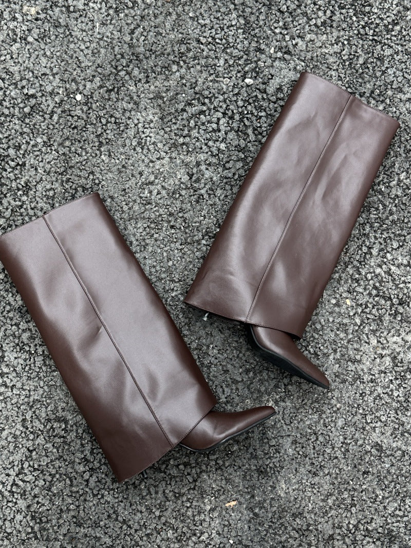 New Pointed Toe High Heel Boots Children