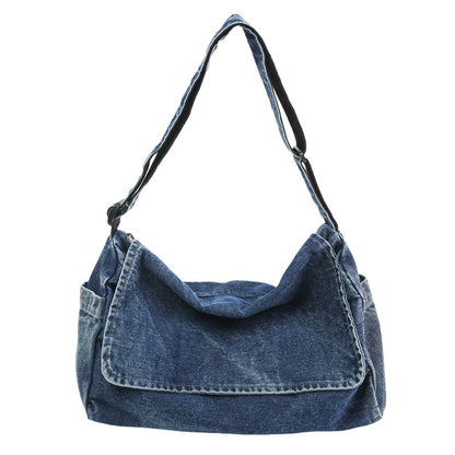 Denim Large Capacity Versatile Casual Shoulder Crossbody Bag
