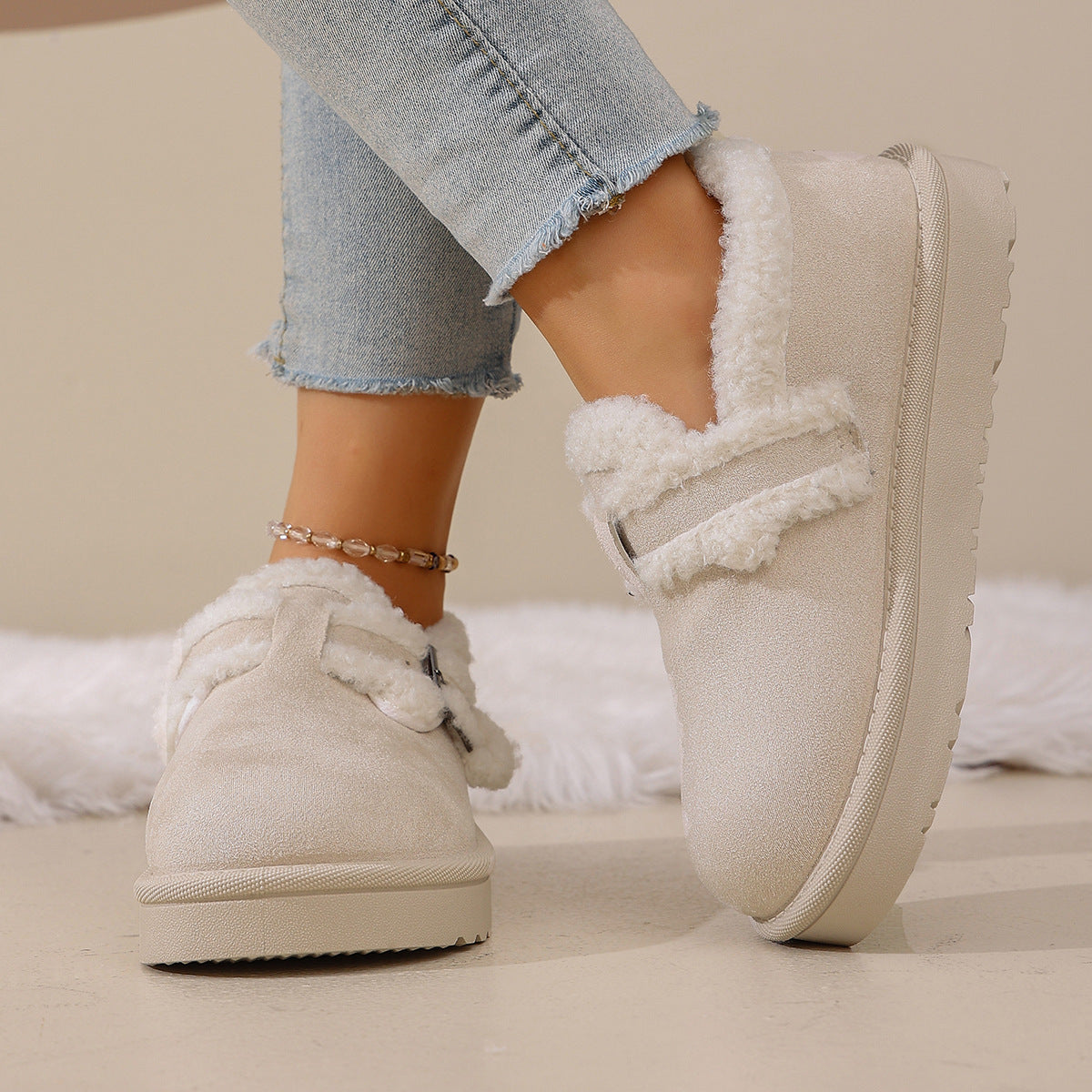 Season New Retro Platform Cotton Shoes For Women