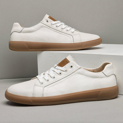 Spring Fashion Lace-up Leather Low-top Casual Shoes