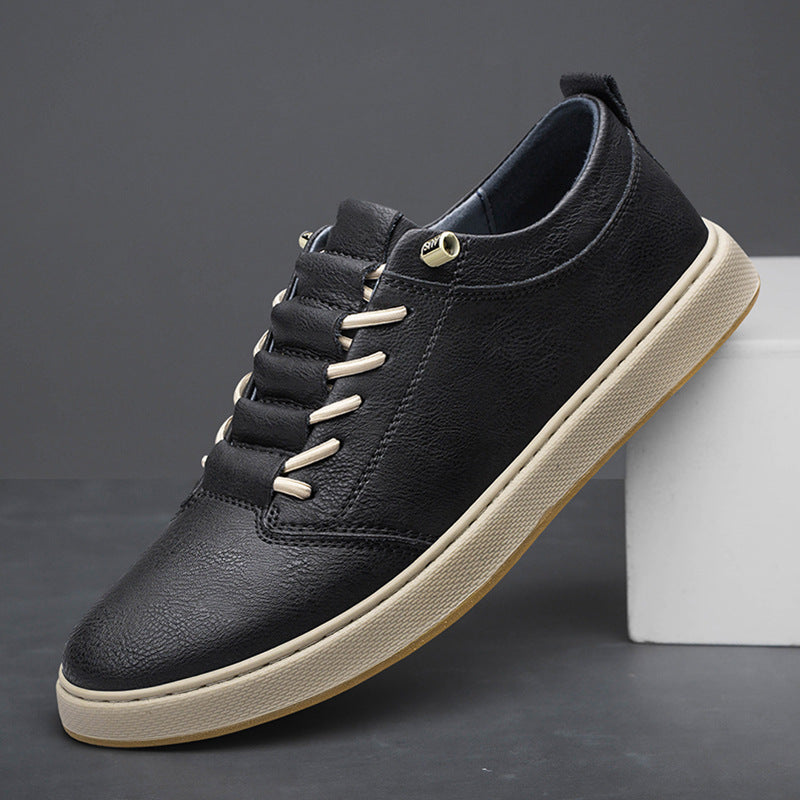 Big Size Board Shoes Cowhide Outdoor Casual Shoes