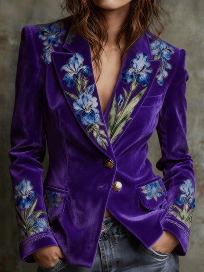Elegant Retro Style Women's Suit Jacket