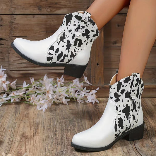 Spring And Summer Wedge Women's Round Toe Boots