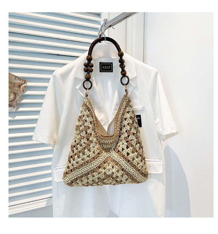 Large Capacity Woven Bag Women Summer Beach