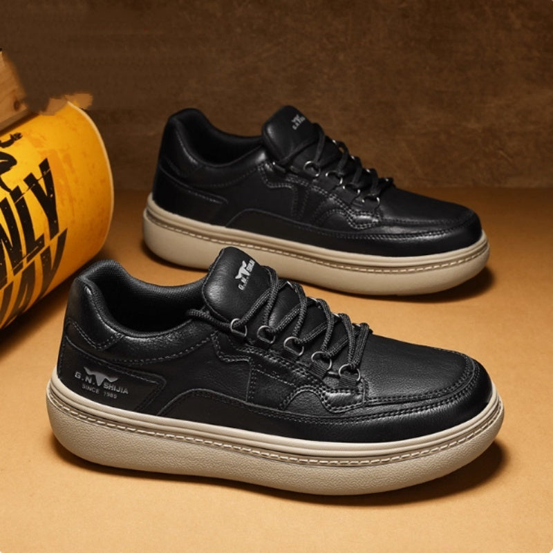 Men's Synthetic Leather Casual Sneakers