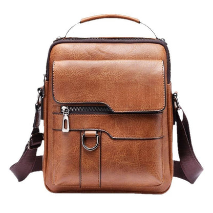 Men's One Shoulder Retro Business Crossbody Bag