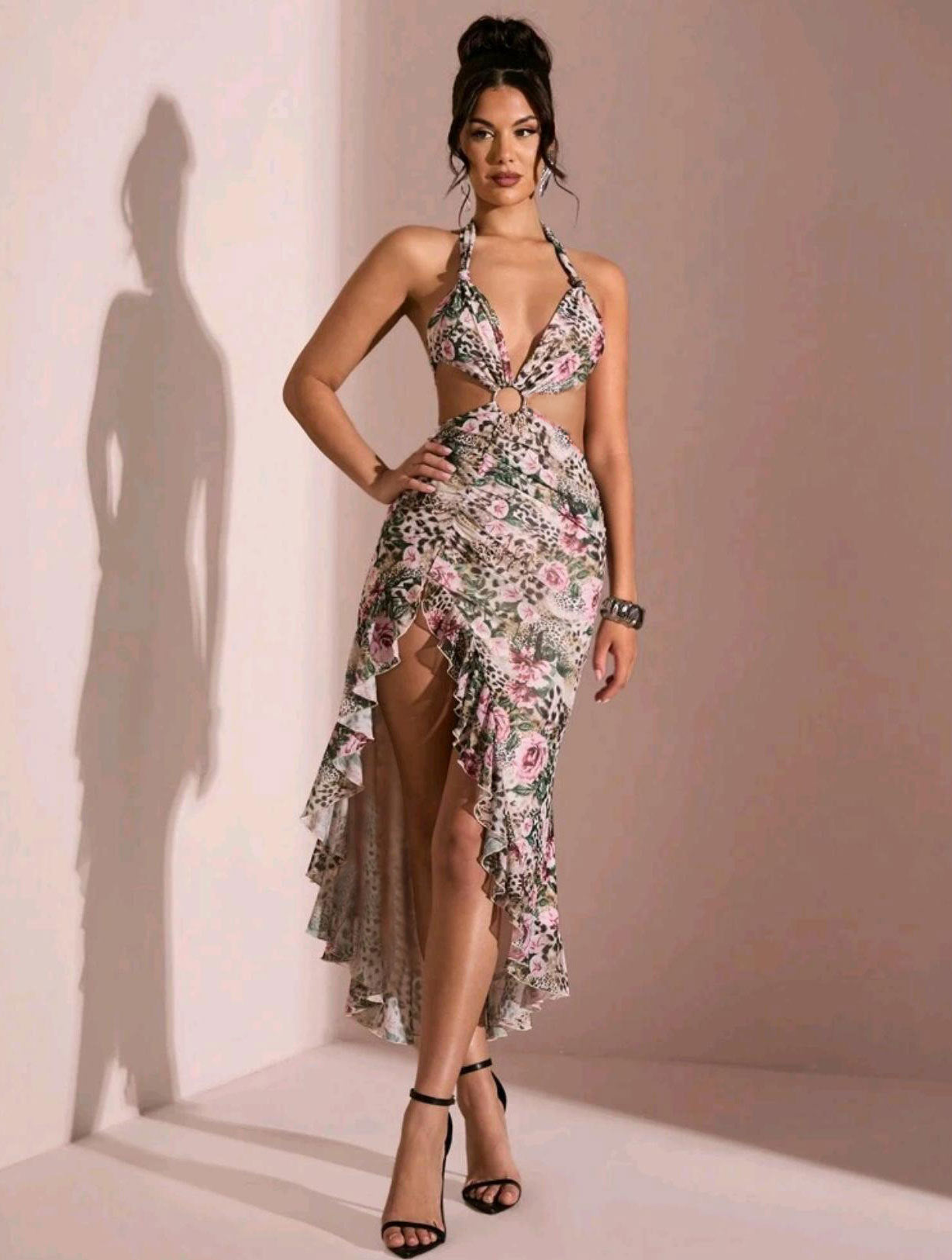 Tie-dye Print Separate Swimwear Dress