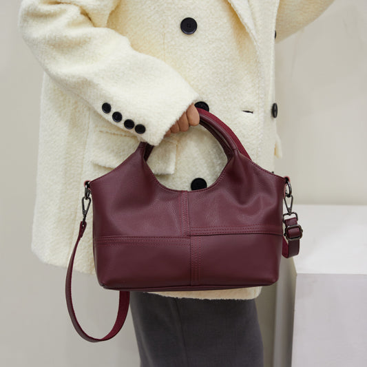 Lightweight Stitching Women's Large Capacity Advanced Texture Handbags