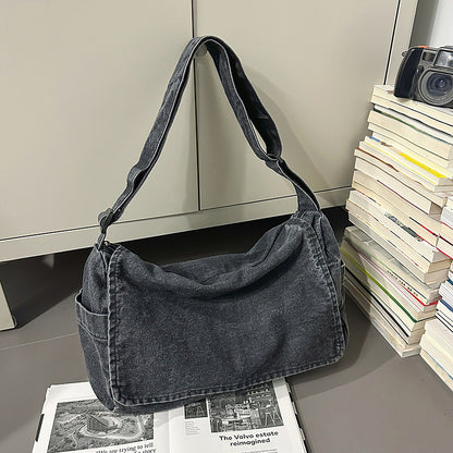 Denim Large Capacity Versatile Casual Shoulder Crossbody Bag