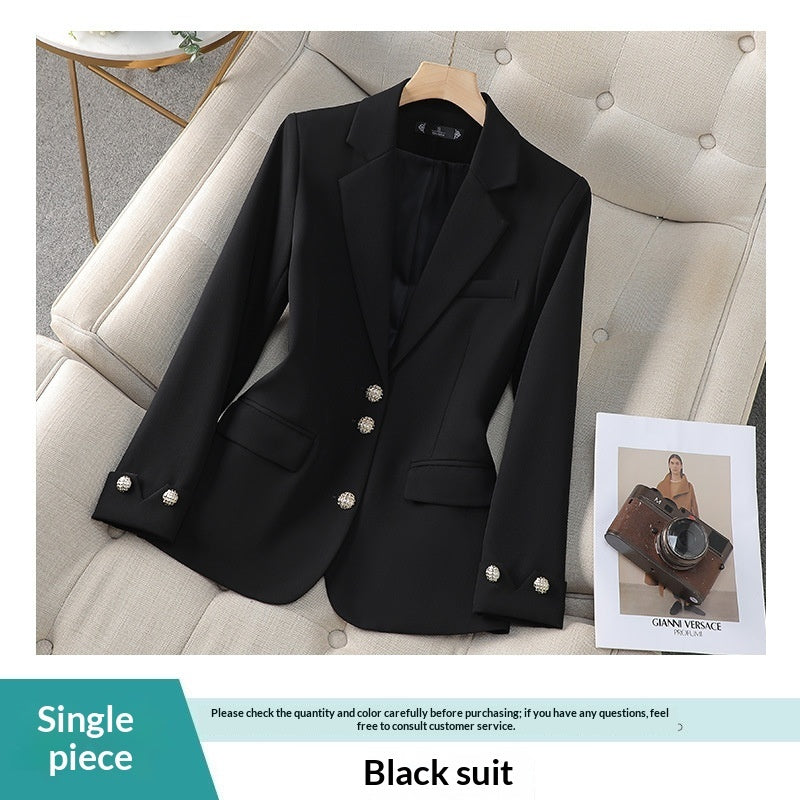 Temperament Goddess Style Workwear Petite Formal Suit Commuting