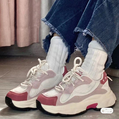 Women's Thick-Sole Height-Increasing Fashion Sneakers