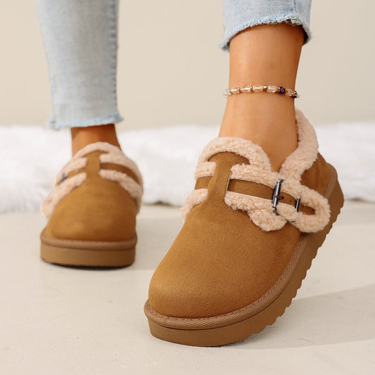 Season New Retro Platform Cotton Shoes For Women