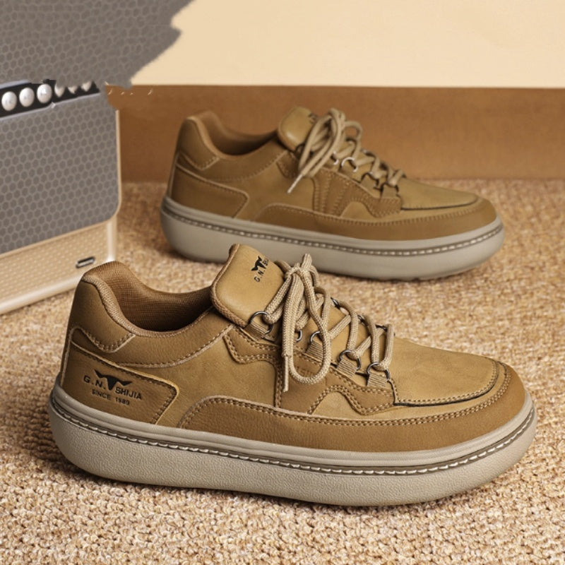 Men's Synthetic Leather Casual Sneakers