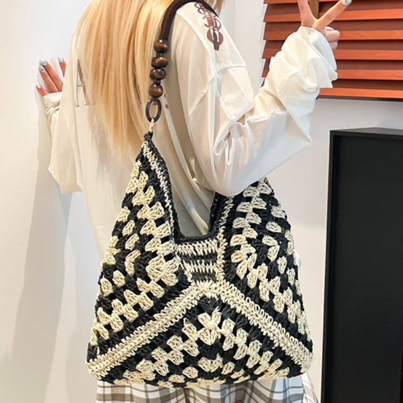 Large Capacity Woven Bag Women Summer Beach