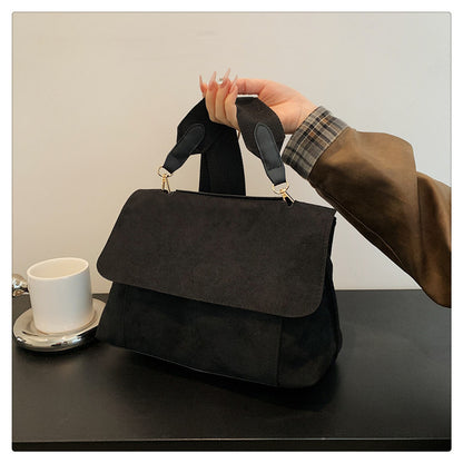 Fabric Women's Bag Stylish And Simple 2025 New Retro Solid Color