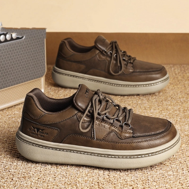Men's Synthetic Leather Casual Sneakers
