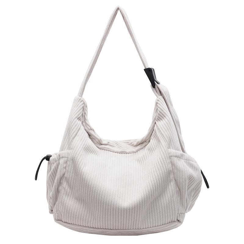 Corduroy Tote Women's Large Capacity Simple Messenger Bag