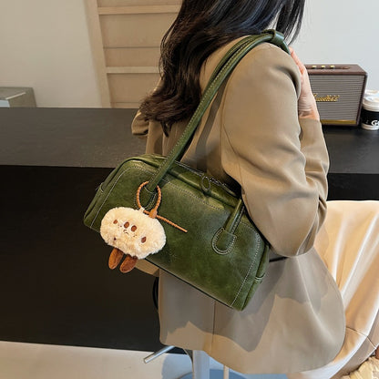 Large Capacity Pillow Bag With Underarm Texture For Commuting