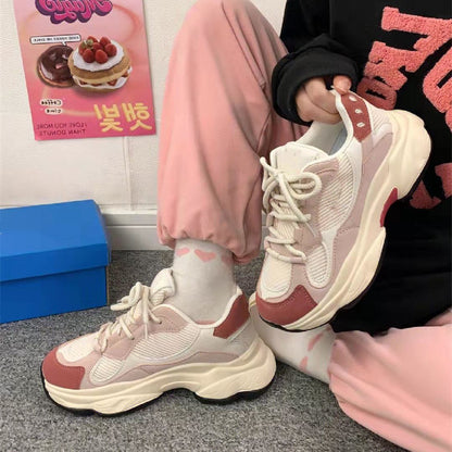 Women's Thick-Sole Height-Increasing Fashion Sneakers