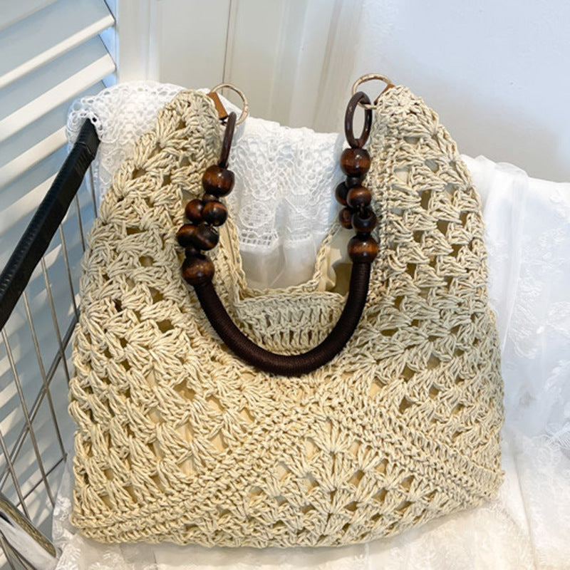 Large Capacity Woven Bag Women Summer Beach