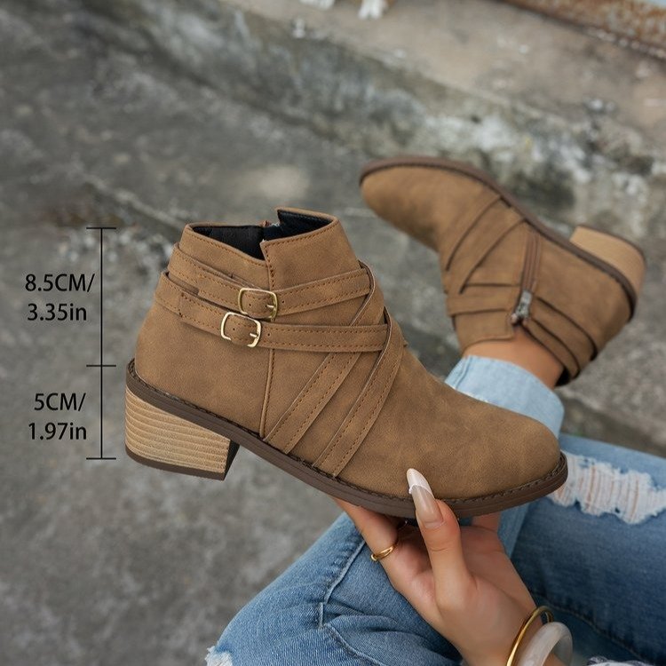 Retro Style Fashionable Single Boots