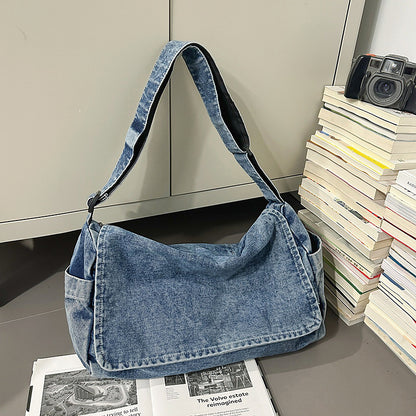 Denim Large Capacity Versatile Casual Shoulder Crossbody Bag