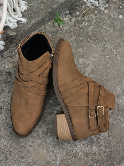 Retro Style Fashionable Single Boots