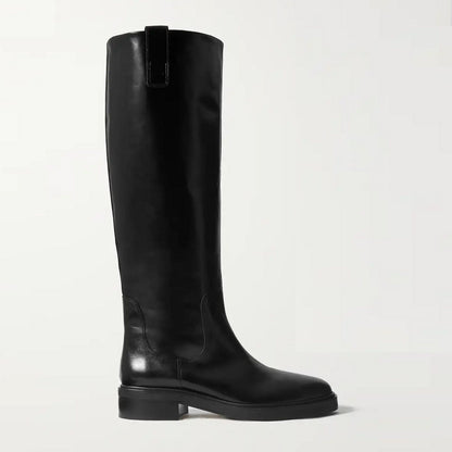 Autumn And Winter Low Heel Large Tube Circumference Boots