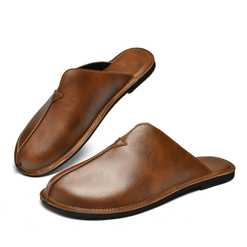 Men's Retro Easy Matching Lazy Flat Beach Slippers