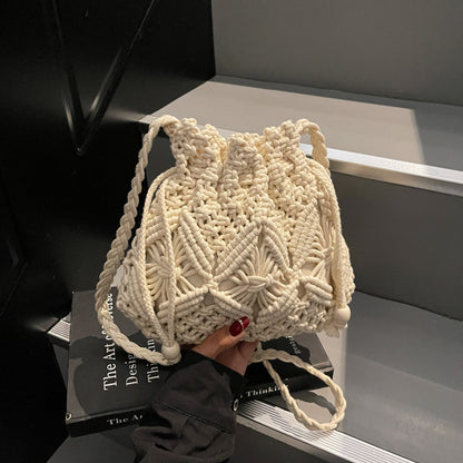 Hand-woven Bag Mobile Phone Seaside Beach Vacation Style