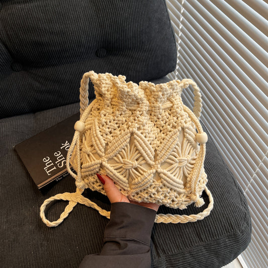 Hand-woven Bag Mobile Phone Seaside Beach Vacation Style