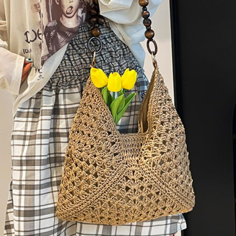 Large Capacity Woven Bag Women Summer Beach