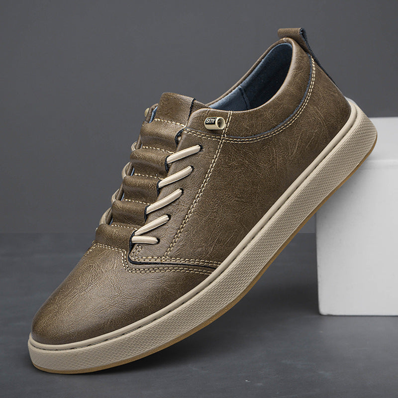 Big Size Board Shoes Cowhide Outdoor Casual Shoes