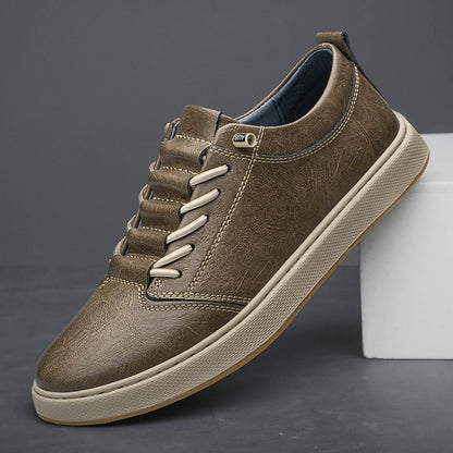 Big Size Board Shoes Cowhide Outdoor Casual Shoes