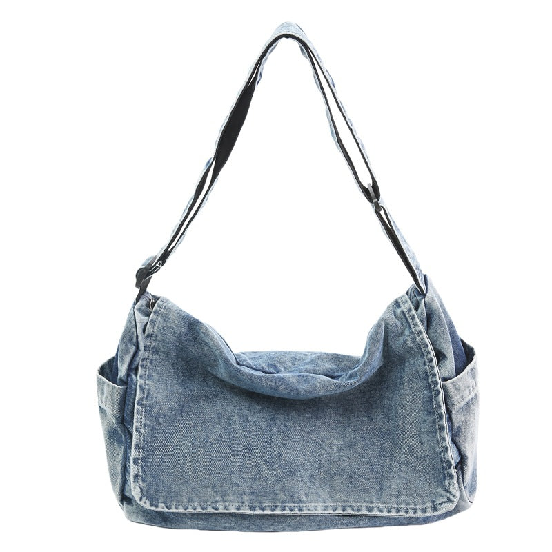Denim Large Capacity Versatile Casual Shoulder Crossbody Bag