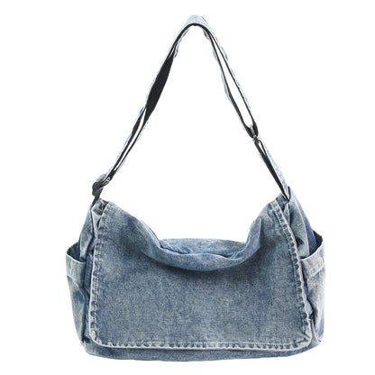 Denim Large Capacity Versatile Casual Shoulder Crossbody Bag