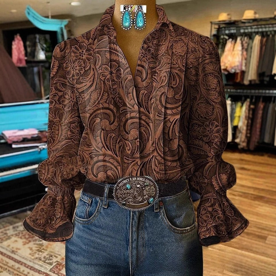 Fashion Casual Retro Formal Women's Shirt