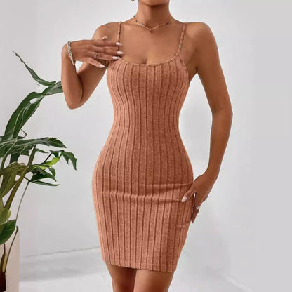 Women's Halter-style U-neck Sheath Dress