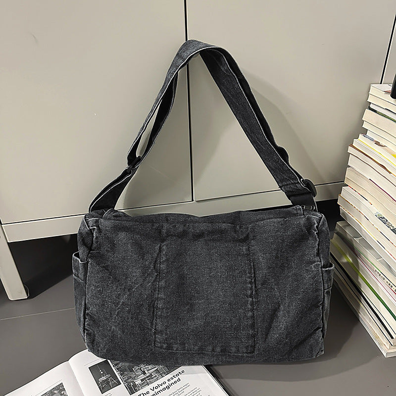 Denim Large Capacity Versatile Casual Shoulder Crossbody Bag