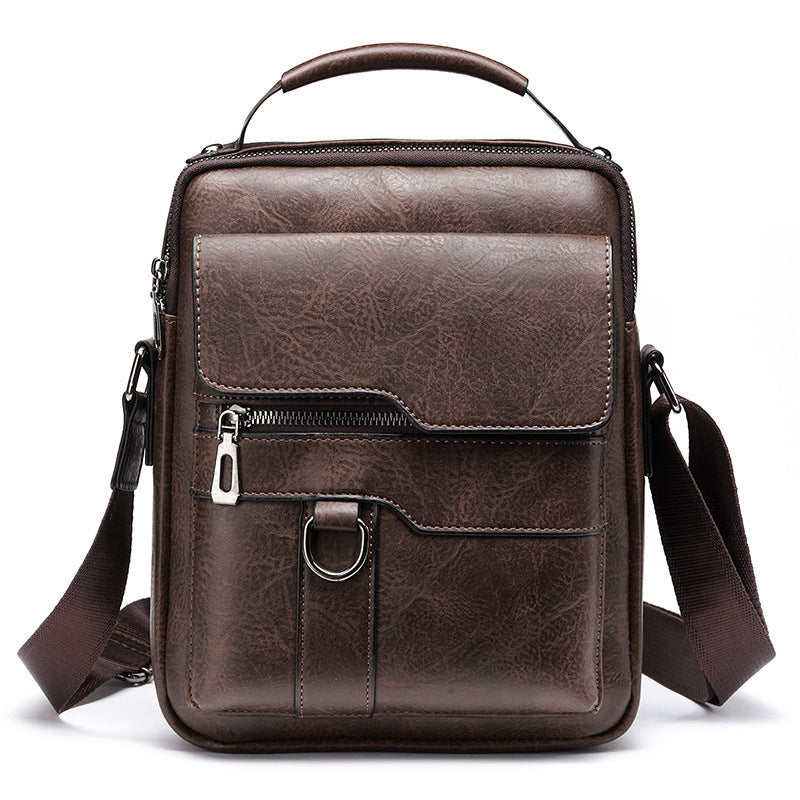Men's One Shoulder Retro Business Crossbody Bag