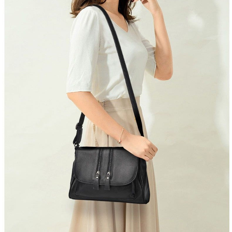 Leather Handbag Middle-aged Mother Soft Skin