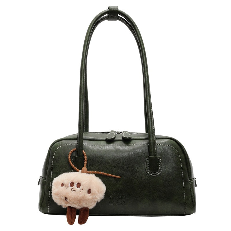 Large Capacity Pillow Bag With Underarm Texture For Commuting