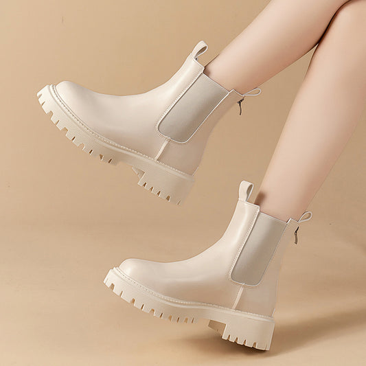 Summer Thin Platform Smoke Pipe Boots Martin