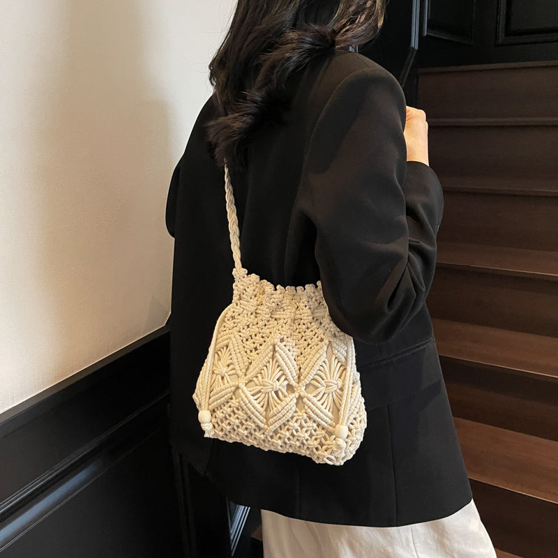 Hand-woven Bag Mobile Phone Seaside Beach Vacation Style