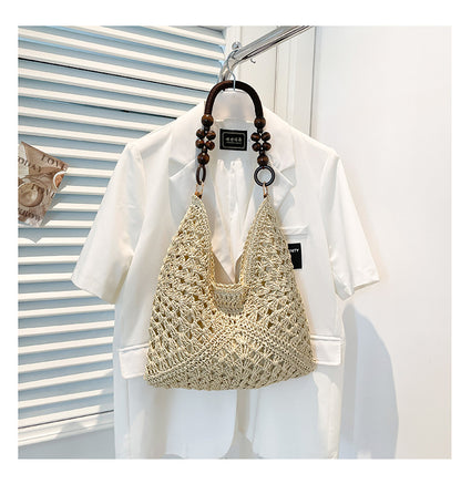 Large Capacity Woven Bag Women Summer Beach