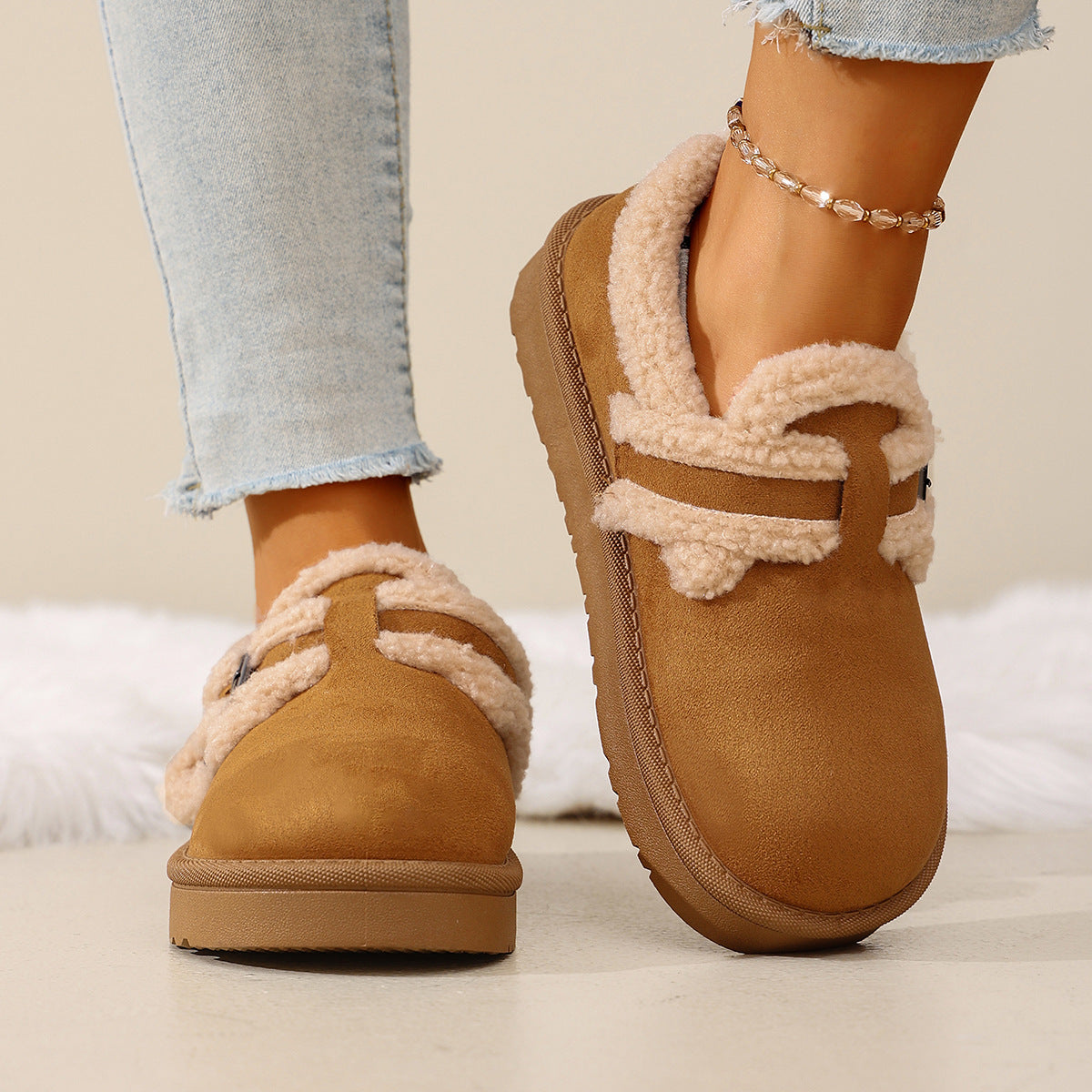 Season New Retro Platform Cotton Shoes For Women