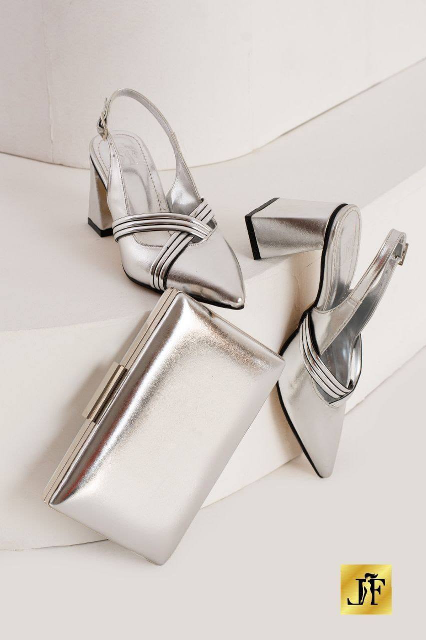 Flora women shoe and purse set