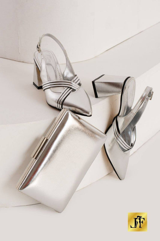 Flora women shoe and purse set