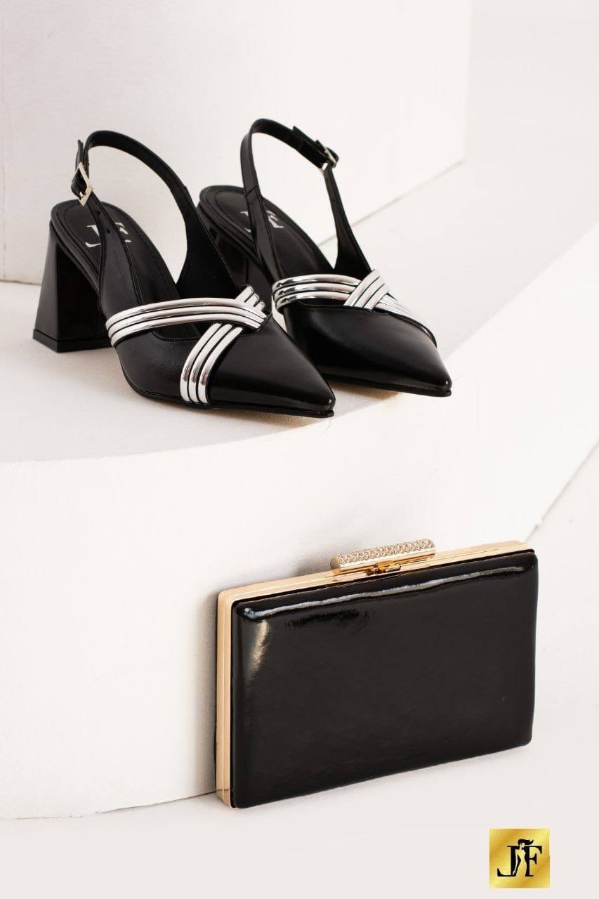 Flora women shoe and purse set