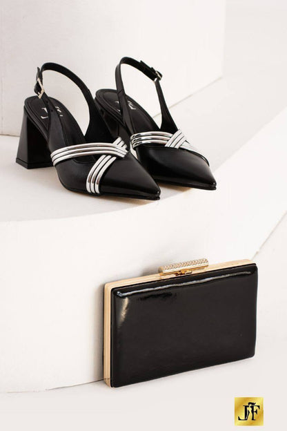 Flora women shoe and purse set